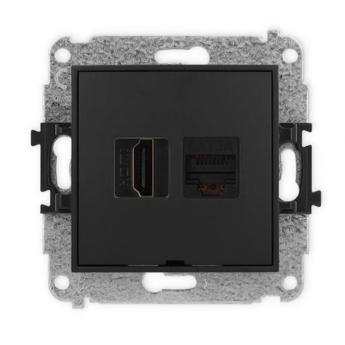 KARLIK ICON Gniazdo HDMI 2.0 4K + gniazdo komputerowe RJ45 kat.6A Czarny mat - przechwytywanie[63].jpg